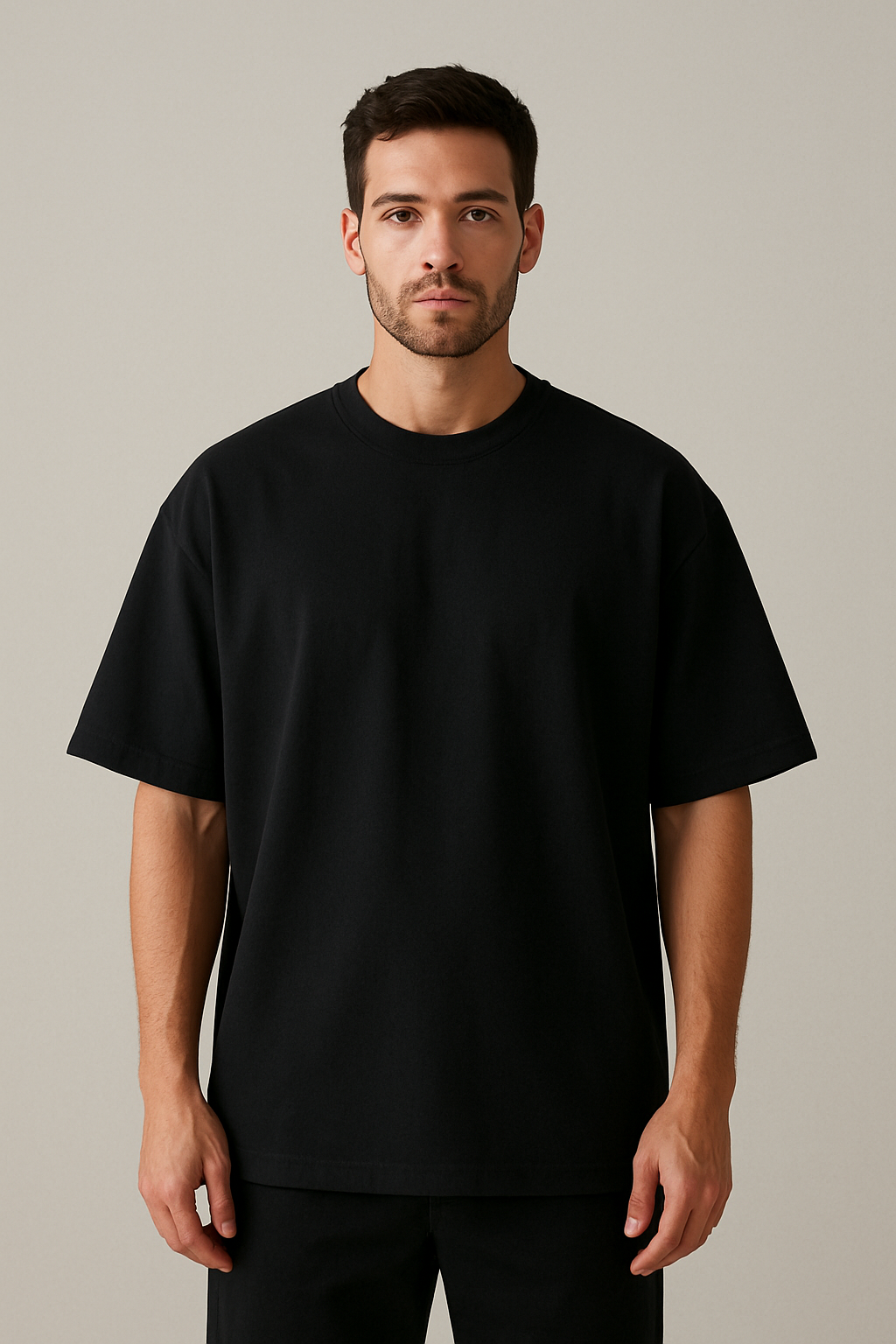 Plain Over Size Cotton T-shirt